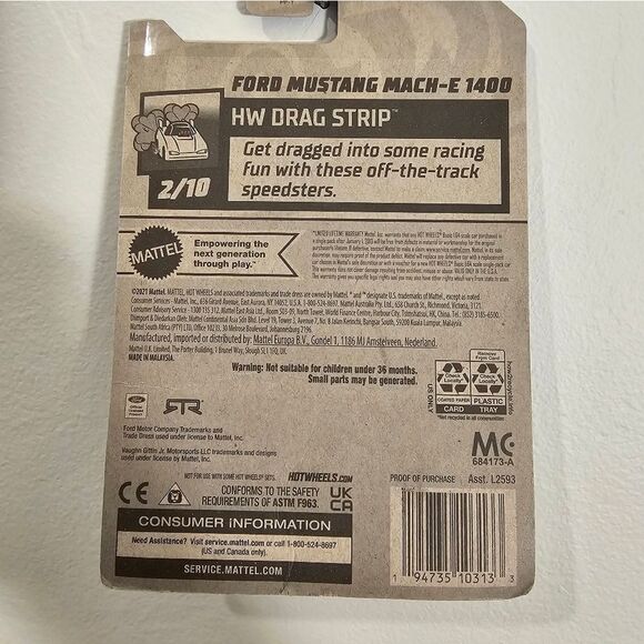 Hot Wheels Ford Mustang Mach E 1400 HW Drag Strip mainline 2023 New HotWheels - Picture 4 of 4